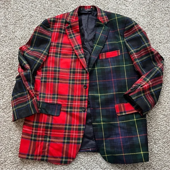 Vineyard Vines Party Tartan Wool Heritage Blazer 42R